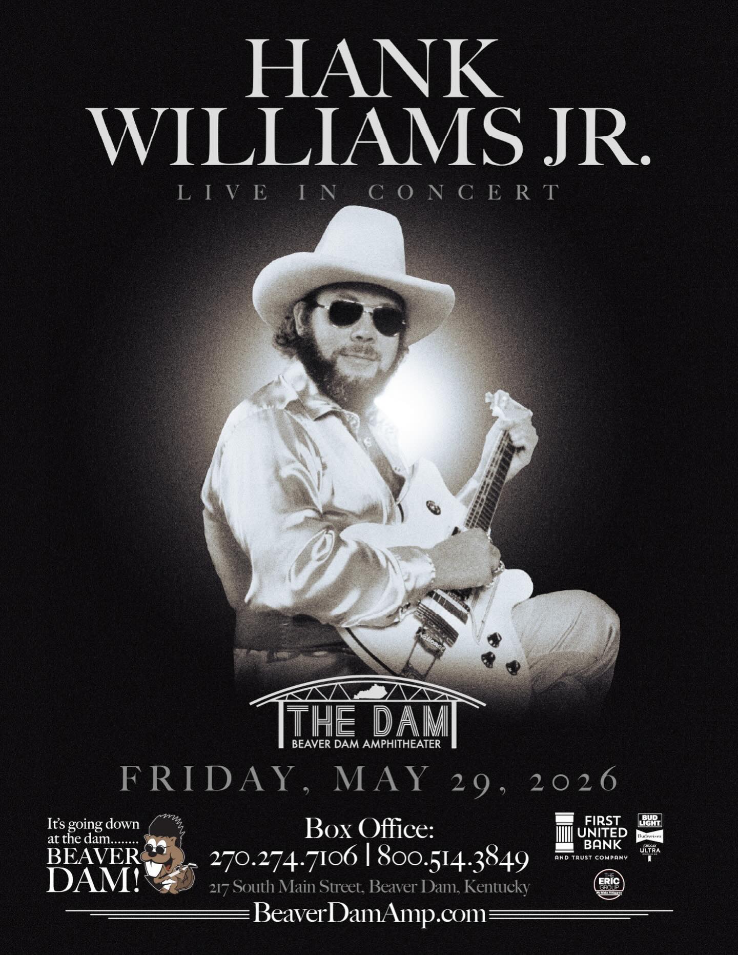 Hank Williams Jr. Tour Poster 2026